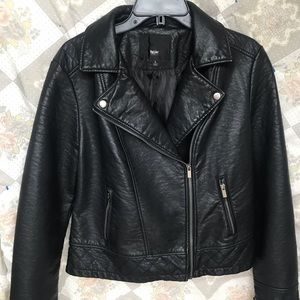 Massimo zipper pleather jacket